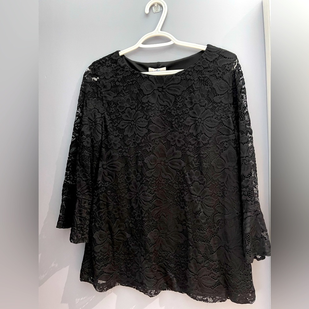 Black lace top